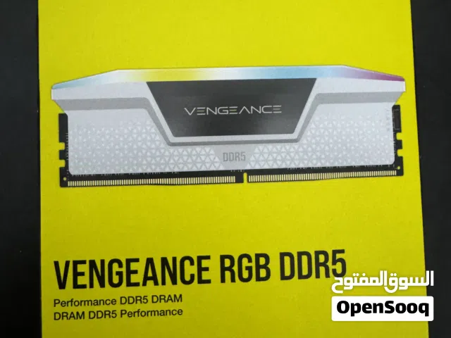 رامات DDR5 RGB 32GB 6000MHz T-Force / Corsai – أداء عالي للألعاب والتصميم