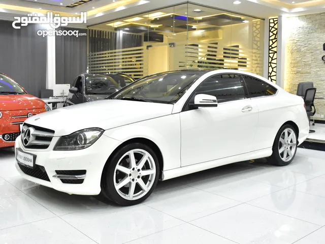 Mercedes Benz C250 Coupe ( 2015 Model ) in White Color GCC Specs