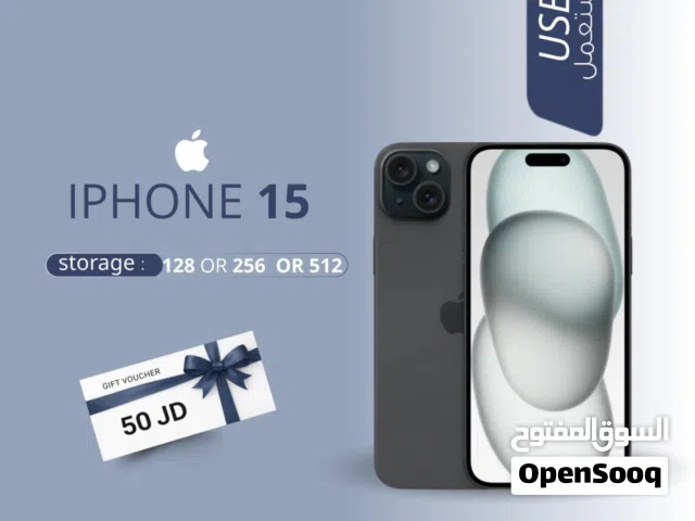IPHONE 15 ( 128GB ) USED /// ايفون 15 ذاكرة 128 مستعمل وكاله