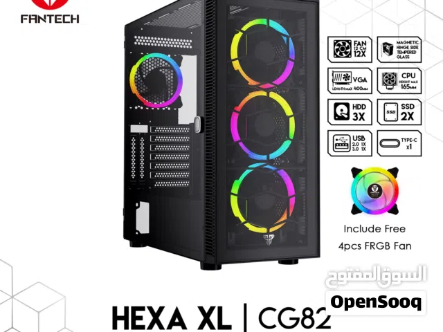 Case fantech cg82 black