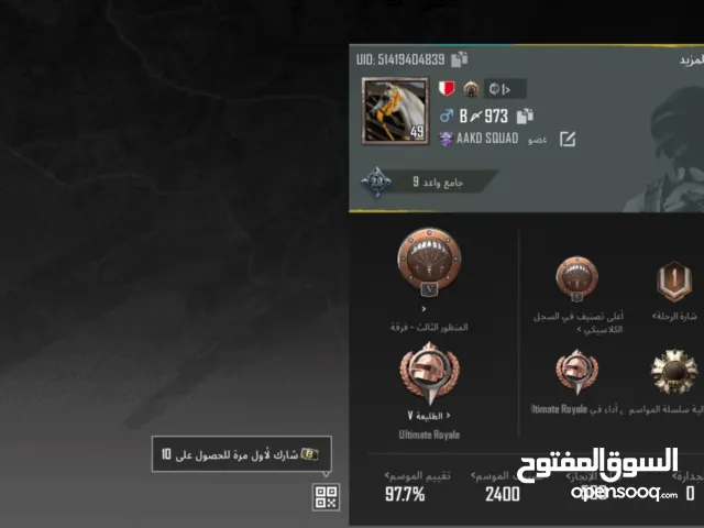 Pubg Accounts and Characters for Sale in Manama