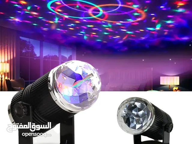Projecteur boule cristal Rotative à Commande Vocale, Laser RVB LED 220V