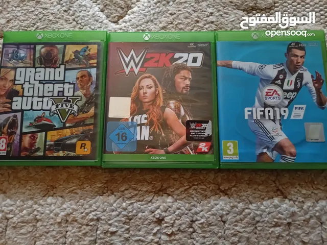 اقراص XBOX one ،GTAوFIFAو2K20