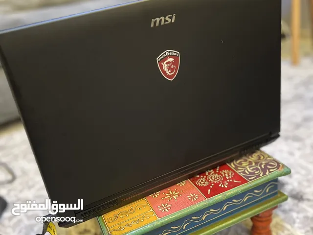 MSI GL62 6QF. الابتوب قوي يشغل جميع اللعاب والبرامج بكفاءة معاج core i7 رامات32 معالج رسوماتGTX 960