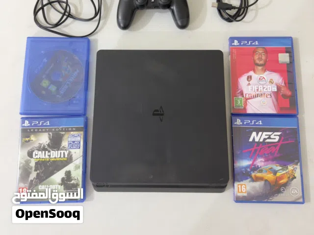 PS4 Slim 1TB + Original Controller + 4 Games Excellent Condition
