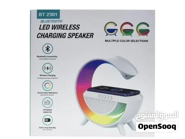 Upgrade your setup with a 3-in-1 smart device — speaker + wireless charger + RGB lamp. Perfect