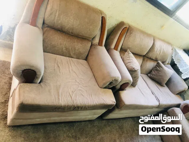 طقم كنب سبع مقاعد خشب ثقيل
