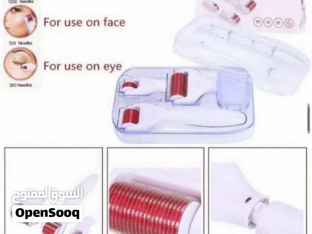اداه جهاز ديرما رولر 4 في 1 للبشره و الشعر و الجسم Derma Roller ابر تيتانيوم ديرمارولر