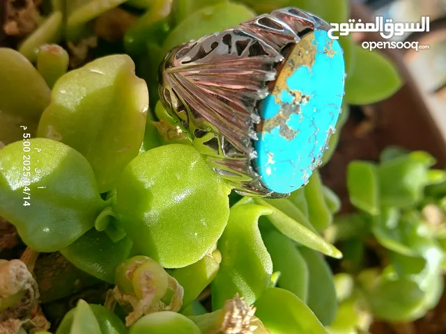 خاتم فضة 925صياغة يدويه