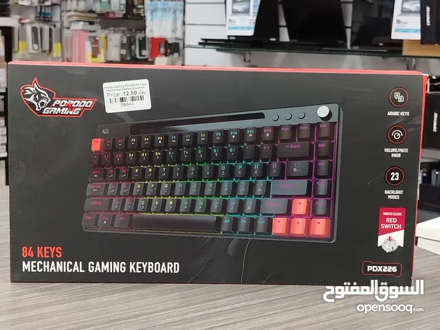 Porodo Gaming 84 Keys Mechanical Gaming Keyboard