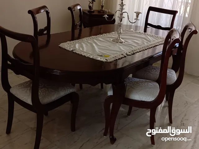 غرفة سفرة خشب بلوط