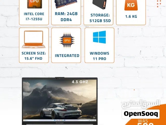 Windows Asus for sale in Amman