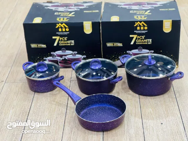 طقم ثلاث طناجر ومقلاة الجرانيت الاصلي