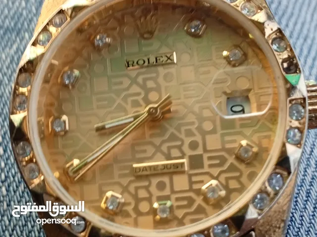 ساعه روليكس datejust فيرست كوبي كل تفاصيل الأوريچينال مطليه طلاء ذهب أوتوماتيك شغاله