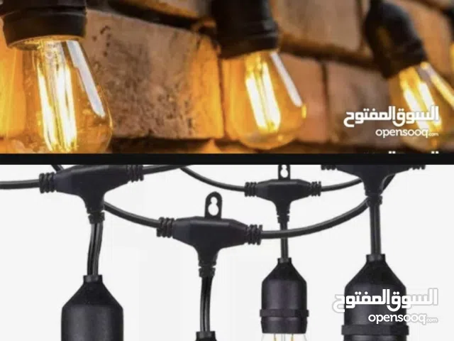 سلسلة لمبات كبيرة زجاجيةLED بالكهرباء ثلاثي الابعاد خارجية للمنزل المتر 600بيسة ووتوفر نوعية بالطاقة