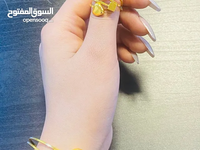 سيت قطعتين ذهب برازيلي اصلي سوار ومحبس مجوهرات الياقوت للتميز دائماً الاناقة والفخامة كواليتي عالي