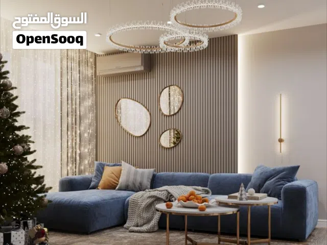 Modern Blue L-Shaped Sectional Sofa