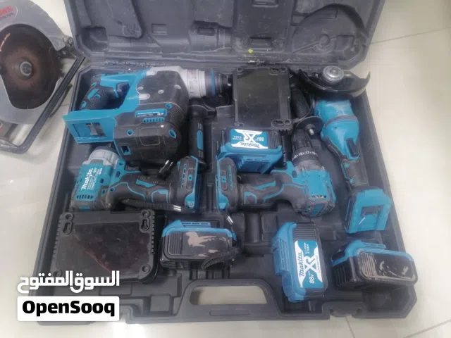 2 ترابنوا عيلتي بطارية صاروخ 4 بطاريات 2شاحن منشار كراون منشار اخر صغير