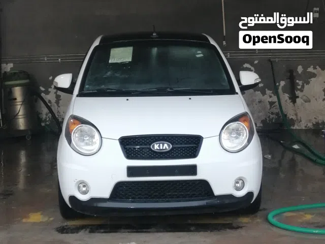 كيا بيكانتو 2008 _2009 خاليه من العيوب بلون مميز ابيض رساله مفتوح