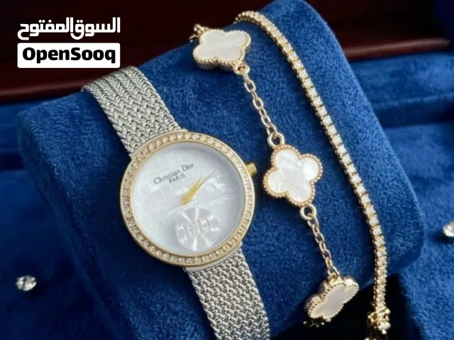 ساعة ديور مع أسوارتين مجاناً – أناقة بلا حدود