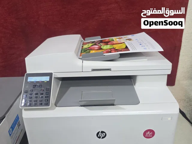 طابعه hp ليزري ملون واسود وابيض
