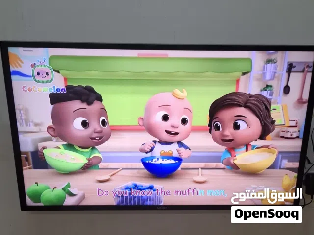تلفزيون سامسونج 43 بوصة بحالة جيدة جدا مع رسيفر و طبق