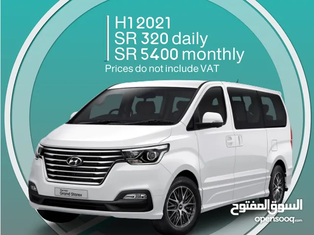 Hyundai H1 2021 for rent (9-seater)