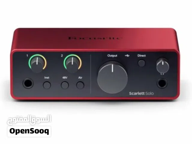 احترافية الصوت تبدأ من هنا! مع Focusrite Scarlett Solo – الجيل الرابع  واجهة صوت USB عالية ا