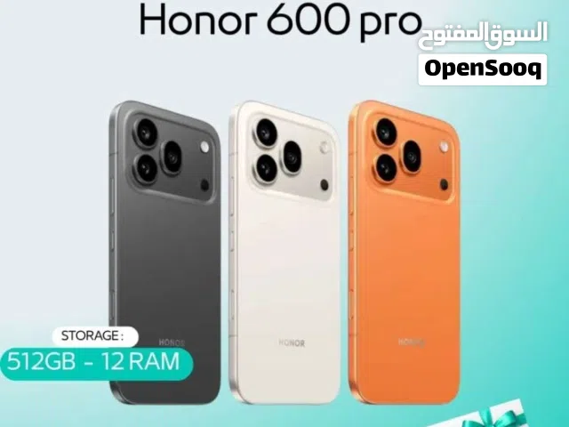 HONOR 600 PRO ( 512GB ) / RAM 28 NEW /// هونور 600 برو ذاكرة 512 الرام 28 الجديد