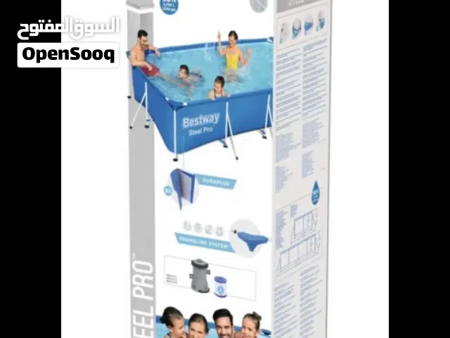 مسبح ستيل برو مستطيل 400 × 211 × 81 سم من بيست واي
