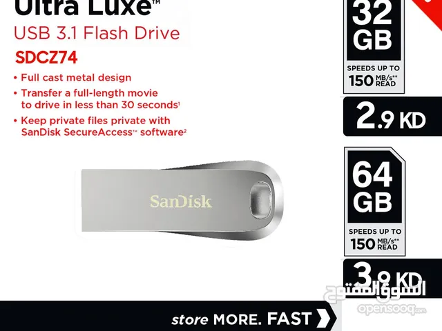 SanDisk Ultra Luxe USB 3.1 Flash Drive MEGA Offers