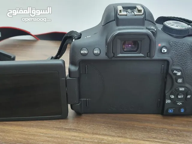 كاميرا كانون 750d مع كامل أغراضها بحالة الجديد