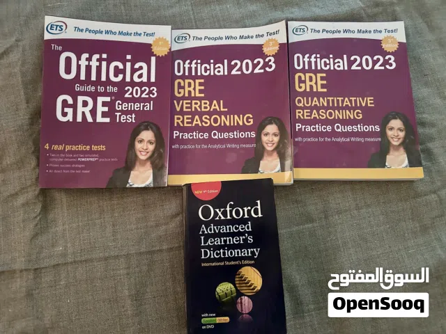 GRE Practice Test books and Oxford Dictionary