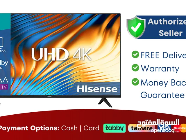 Hisense 65 inch Smart TV - 4K - Warranty - Free Delivery - 32 43 50 65 75 85