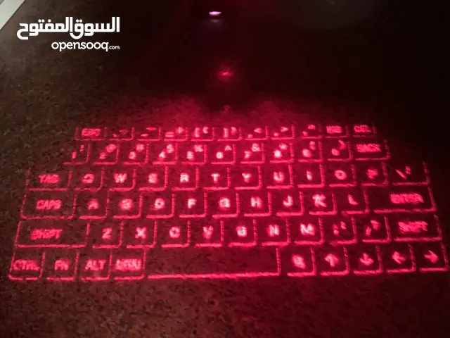 Laser projector keyboard