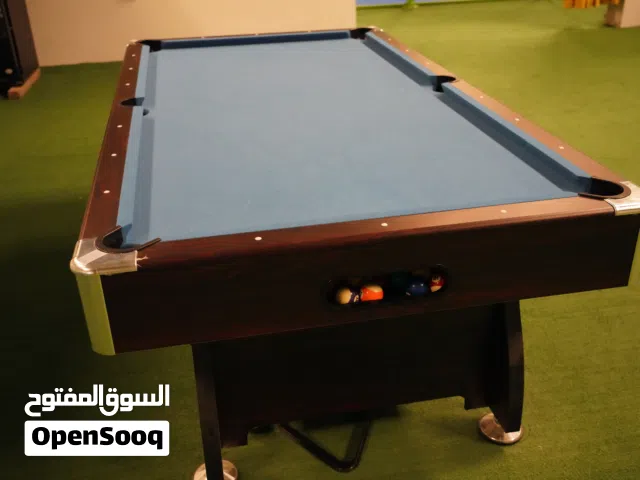 olympia billards table for sale 9 feet wood finish blue floor table