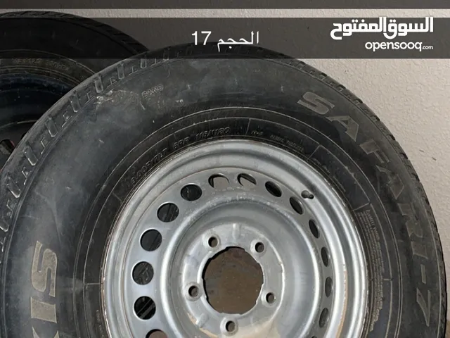 تواير شواهين جداد مستخدمات 1 شهر فقط و رنقات شنابر حديد نضاف 5 براغي الحجم 17