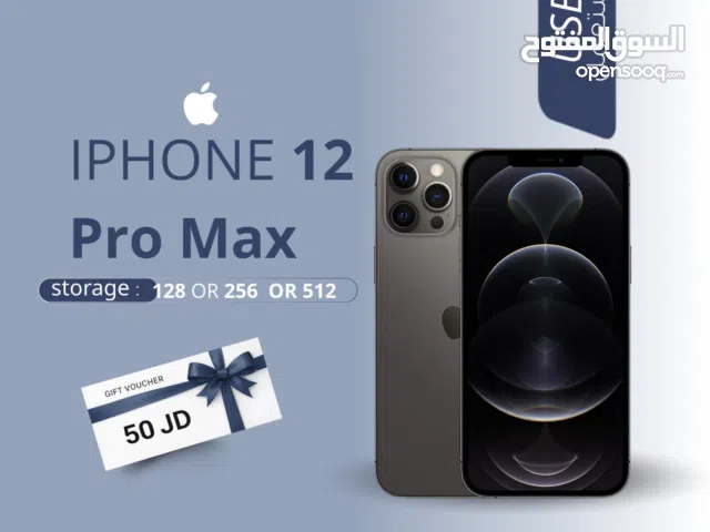 IPHONE 12 PRO MAX ( 256GB ) USED /// ايفون 12 برو ماكس مستعمل وكاله ومكفول