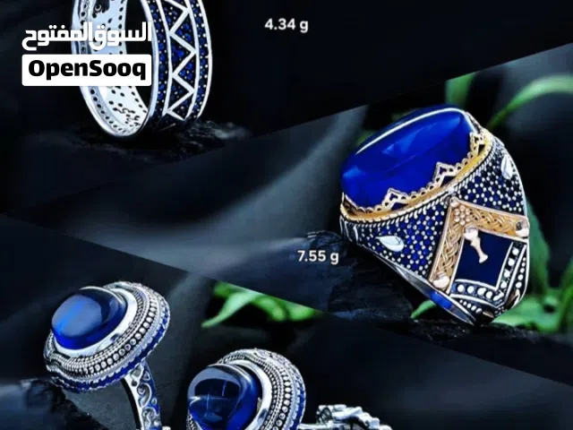 فضة تركية درجة أولى مع فص عقيق يمني أصلي