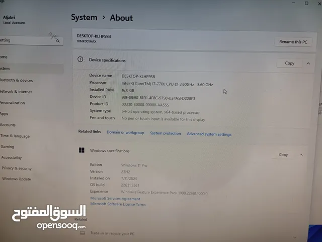 PC LENOVO cori7