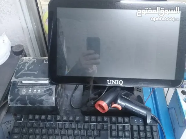 نقطة بيع شاشته تتش وشاشة للزبون وطابعة وقارئ صندوق شبه وكالة للبيع 375 مع البرنامج