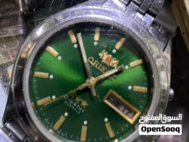 Vintage Orient Crystal Automatic Watch: 21 Jewels, Green Dial, Japan Made ساعه اورينت موديل كريستال