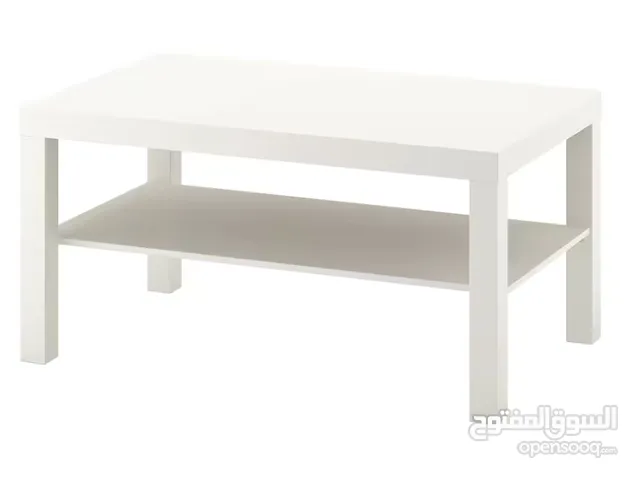 Stylish, minimal white coffee table