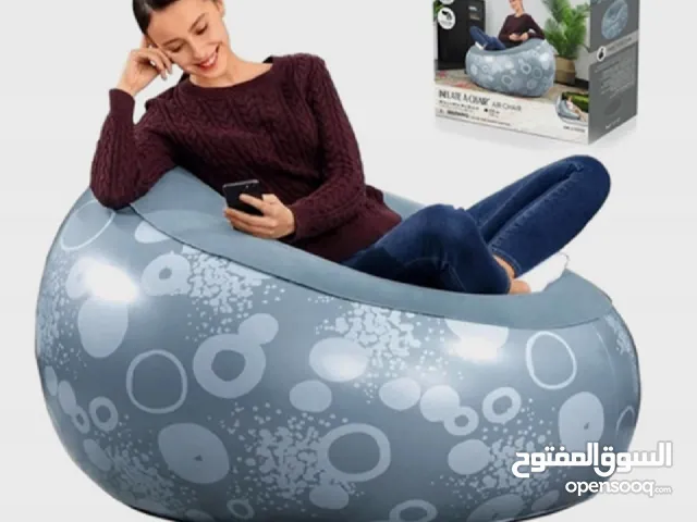 كرسي قابل للنفخ مع جهاز النفخ