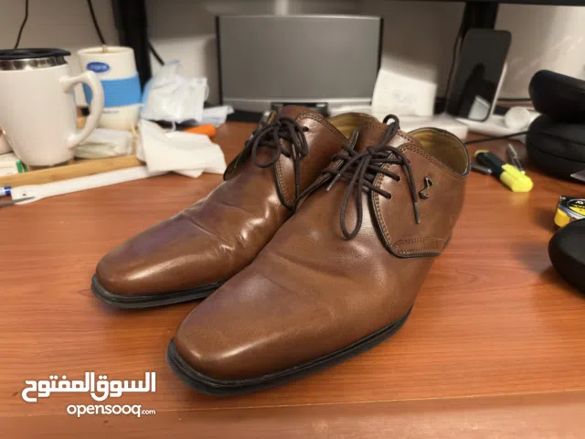 Milano Brown Leather Formal Shoes – EU 43 – Great for Office & Events