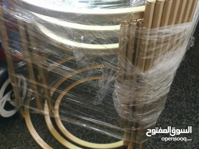 طقم سيدفس ملوكي ذهبي زجاج وحديد
