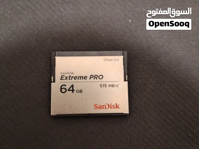 بطاقة سانديسك إكستريم برو 64 جيجابايت CFast 2.0 بسرعة 525 ميجابايت/ثانية ودقة 4K 3500x