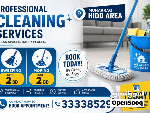 Expert Cleaning Services in Muharraq & Hidd Area – Starting at just 2 BD!