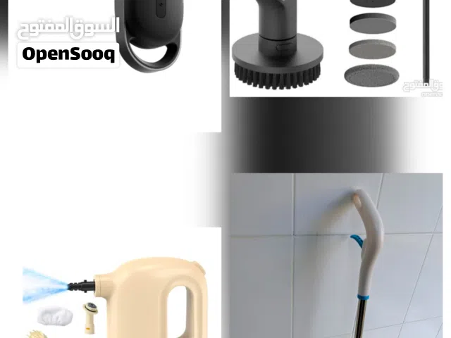 HOTO Electric Spin Scrubber(2 type's ) with different type's of Brush Heads & Handheld Steam Cleaner