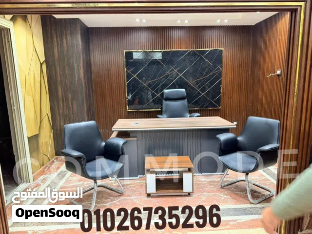 طقم ادراي مكتب مدير مودرن خشب mdf اسباني مستورد مكاتب مديرين اثاث مكتبي office manager modern